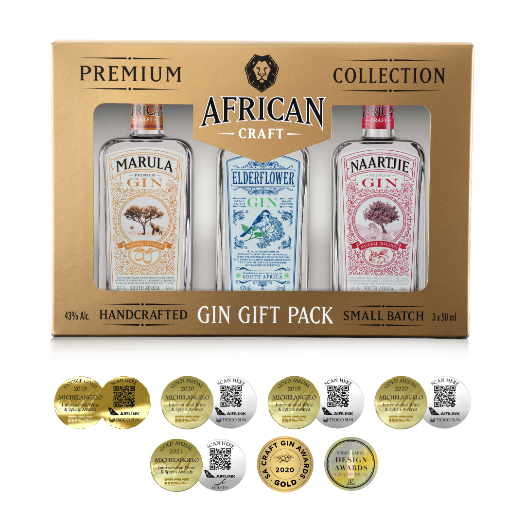 African Craft gin gift pack