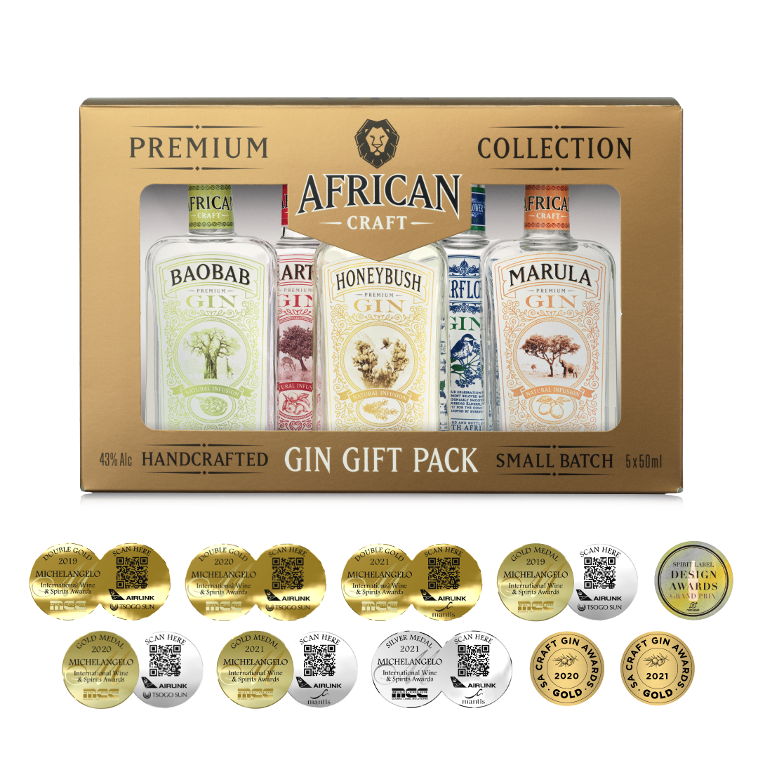 African Craft gin gift pack