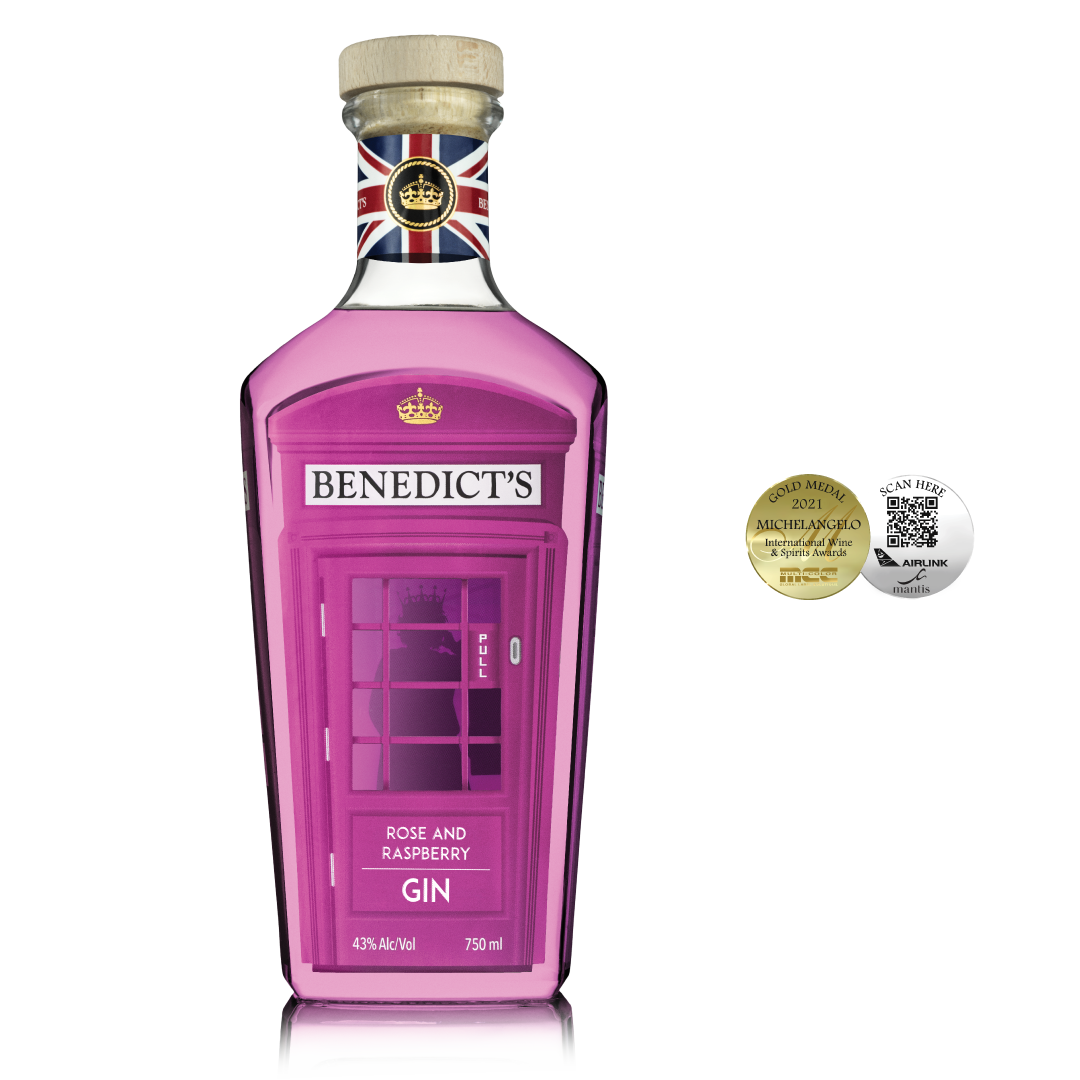 Benedicts Rose & Raspberry gin