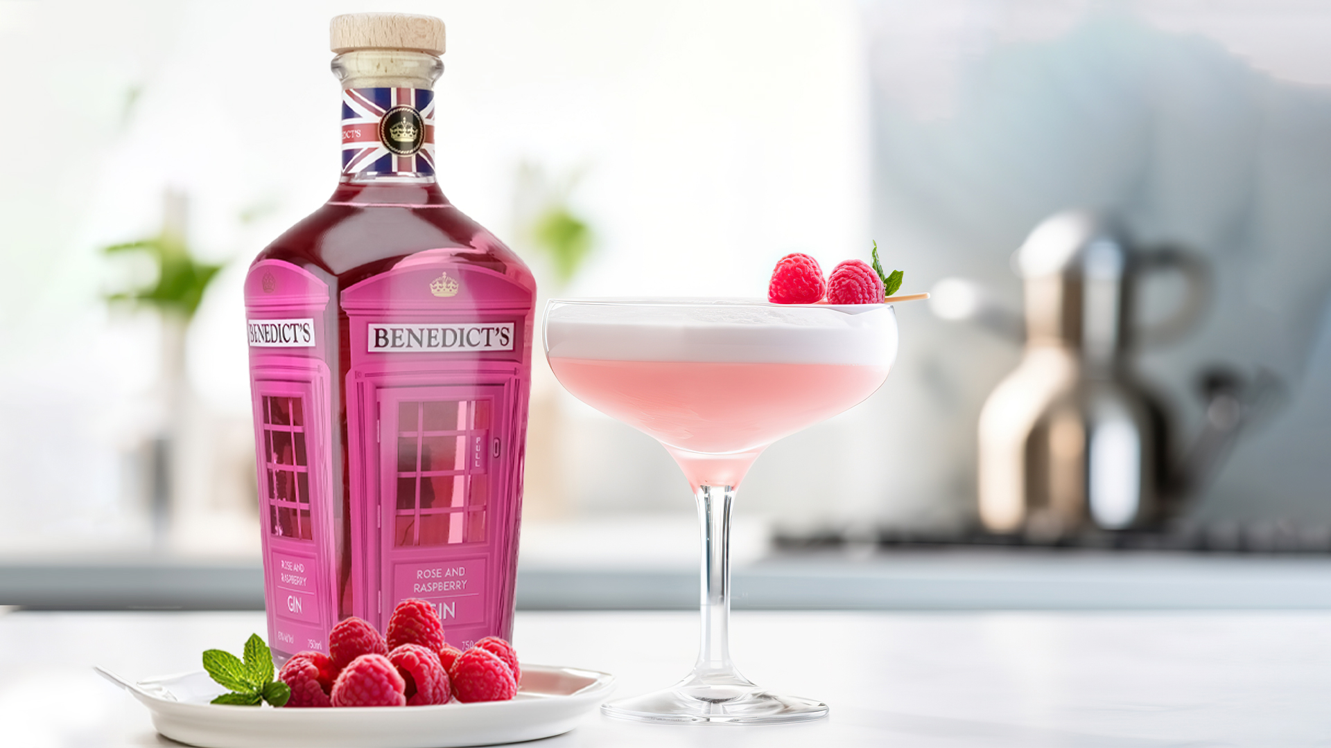 Benedicts Rose & Raspberry gin